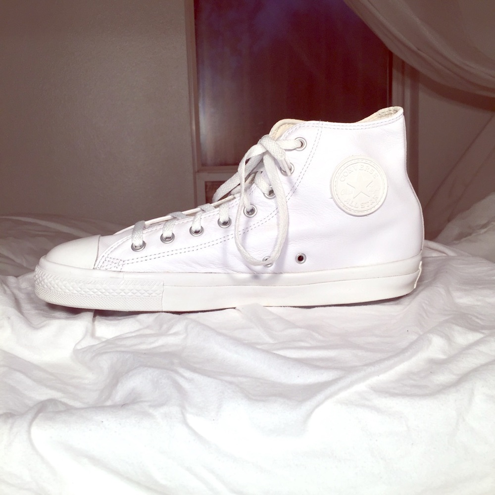 Converse White High-Top Sneakers